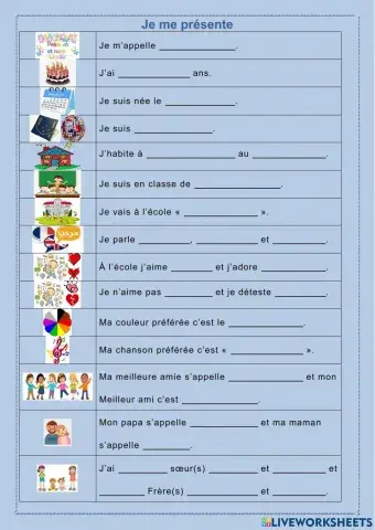 Je me présente