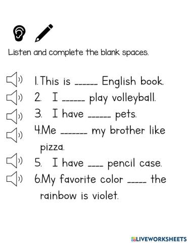 Listening for sight words