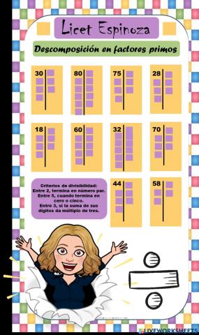 Descomposición en factores primos