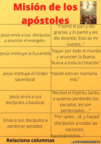 Misión de los apóstoles