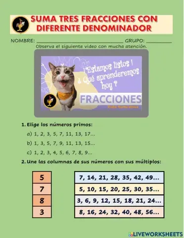 Suma de fracciones 2