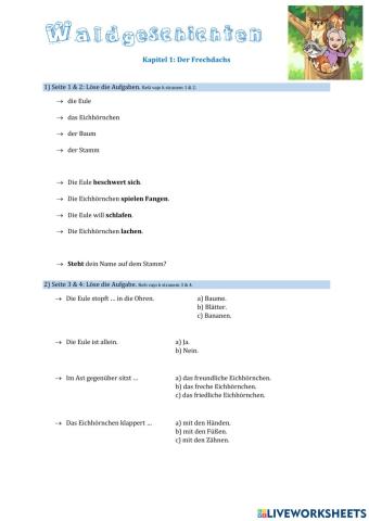 Waldgeschichten - 1. Teil