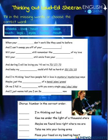 Thinking out loud ED SHEERAN