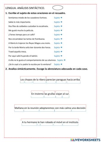 Análisis sintáctico