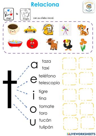 Fonema t- Relacionar