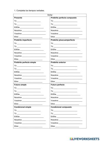 Tiempos Verbales