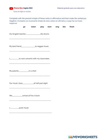 2ºESO-Present Simple.ejercicio.1