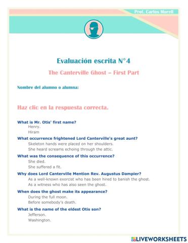 The Canterville Ghost - Parte 1