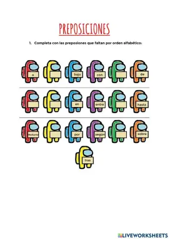 Preposiciones nivel 3