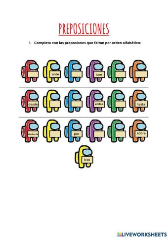 Preposiciones nivel 4