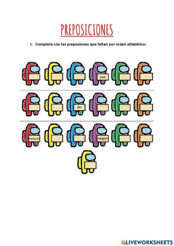 Preposiciones nivel 5