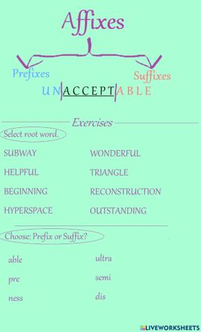 Affixes