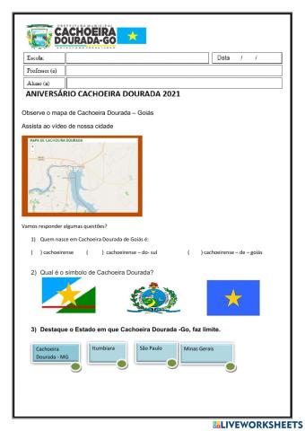 História de Cachoeira Dourada - Go