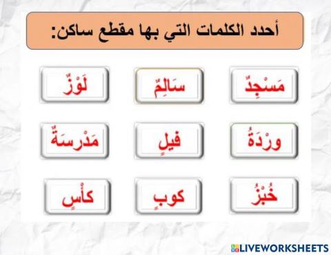 المقطع الساكن