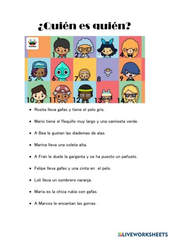 ¿Quién es quién?
