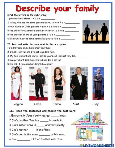 Describe your family