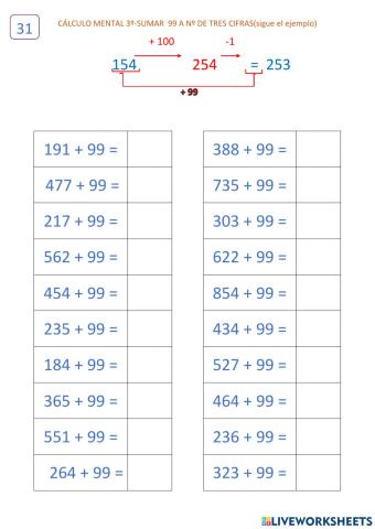 3ºCálculo 11.1 (254+99)