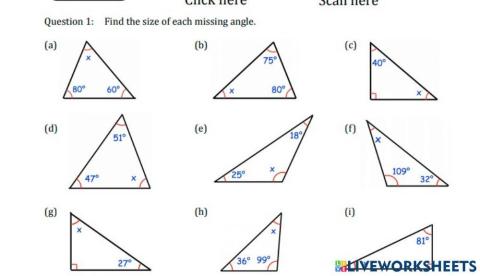 Missing angle of triangle