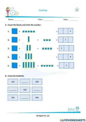 Math - Number sense worksheet