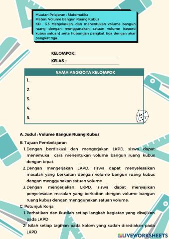 LKPD volume kubus
