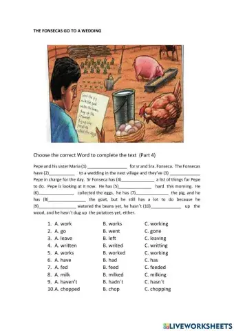 Reading past perfect