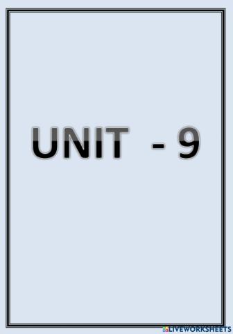 9th Unit 5th grade