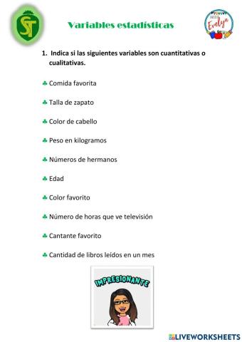 Variables estadísticas