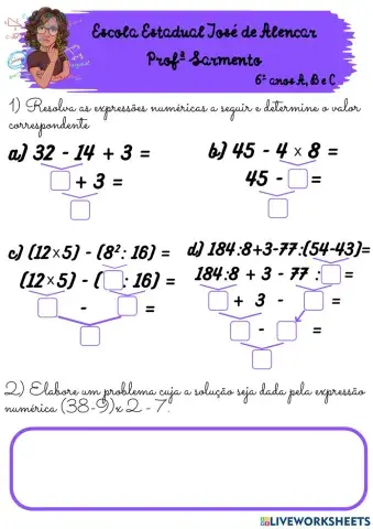 Expressões numéricas