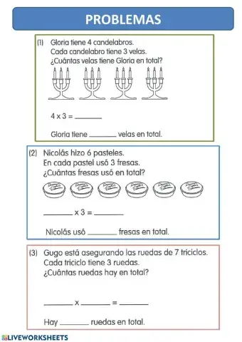tabla del 3 problemas 1