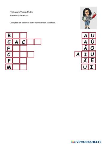 Encontros vocálicos