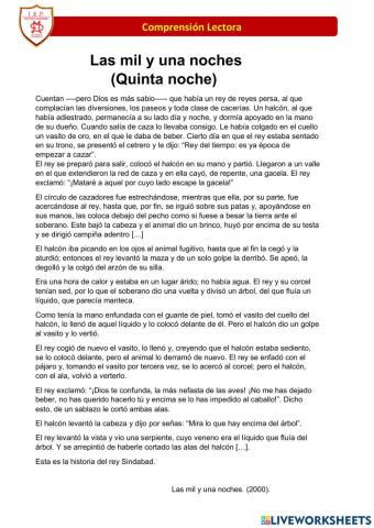 Compresión Lectora - 1ero A