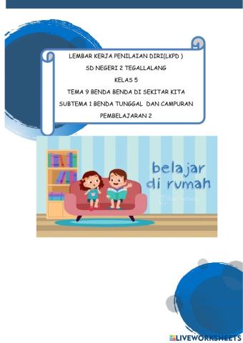 Materi kelas 5 tema 9 ST 1 PB 2