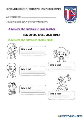 Second Grade Exam II Unit