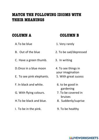 Colour-idioms