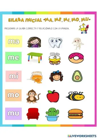 Silaba Inicial -ma , me , mi , mo , mu-