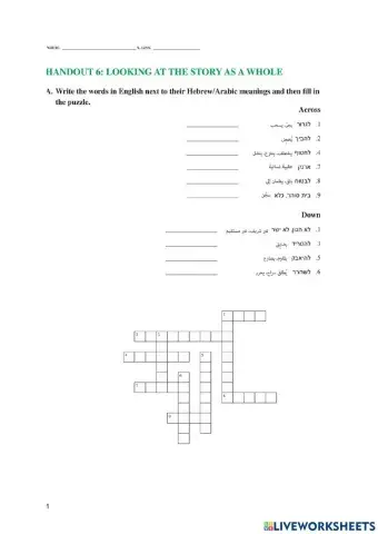 Thank you ma'am worksheet