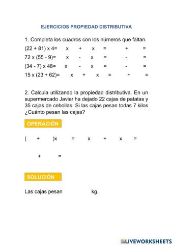 Propiedad distributiva