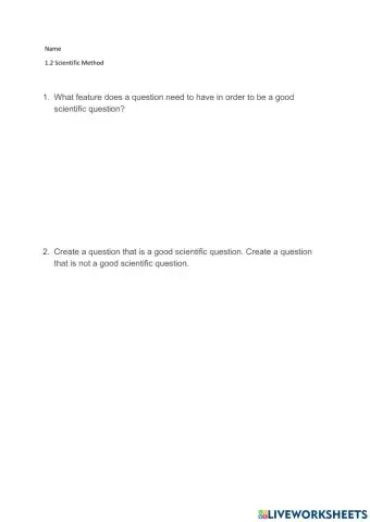 1.2 Scientific Method