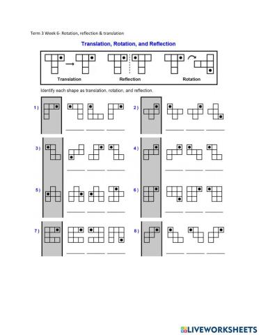 Yr 5 - reflection, rotation & translation