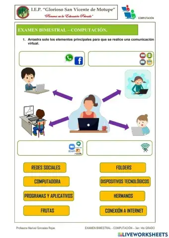 Examen bimestral 3er-4to grado
