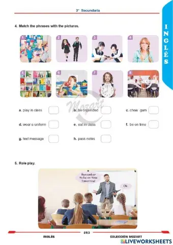 Unidad 3 - Inglés 3°