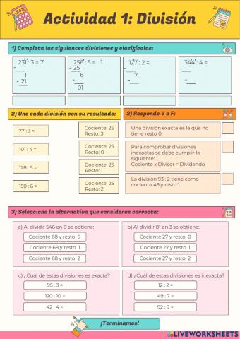 Actividad 1: División