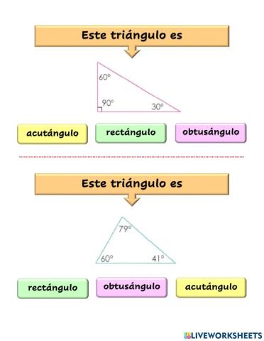 Clasificación de triángulos