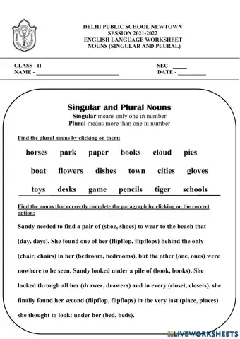 Singular & Plural