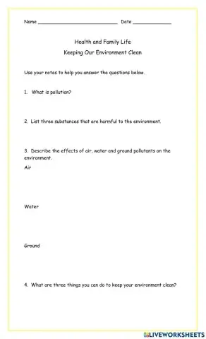 Keeping Our Environment Clean