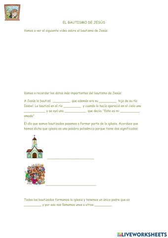 El bautismo de Jesús 3º