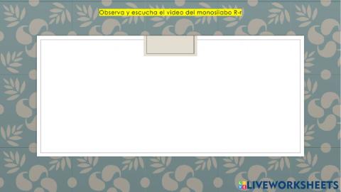 Video Consonante R-r