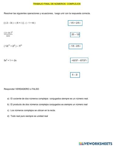 Trabajo final de números complejos