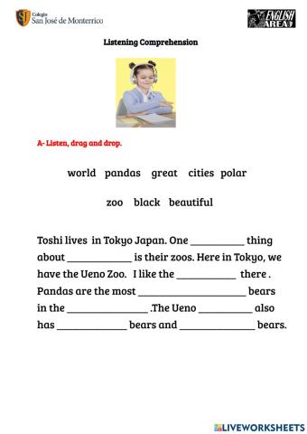 Listening 3 Cities around the world-Toshi