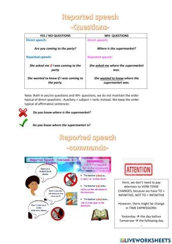 Reported speech - theory